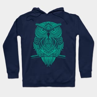 Wise Woodcut Owl Hoodie